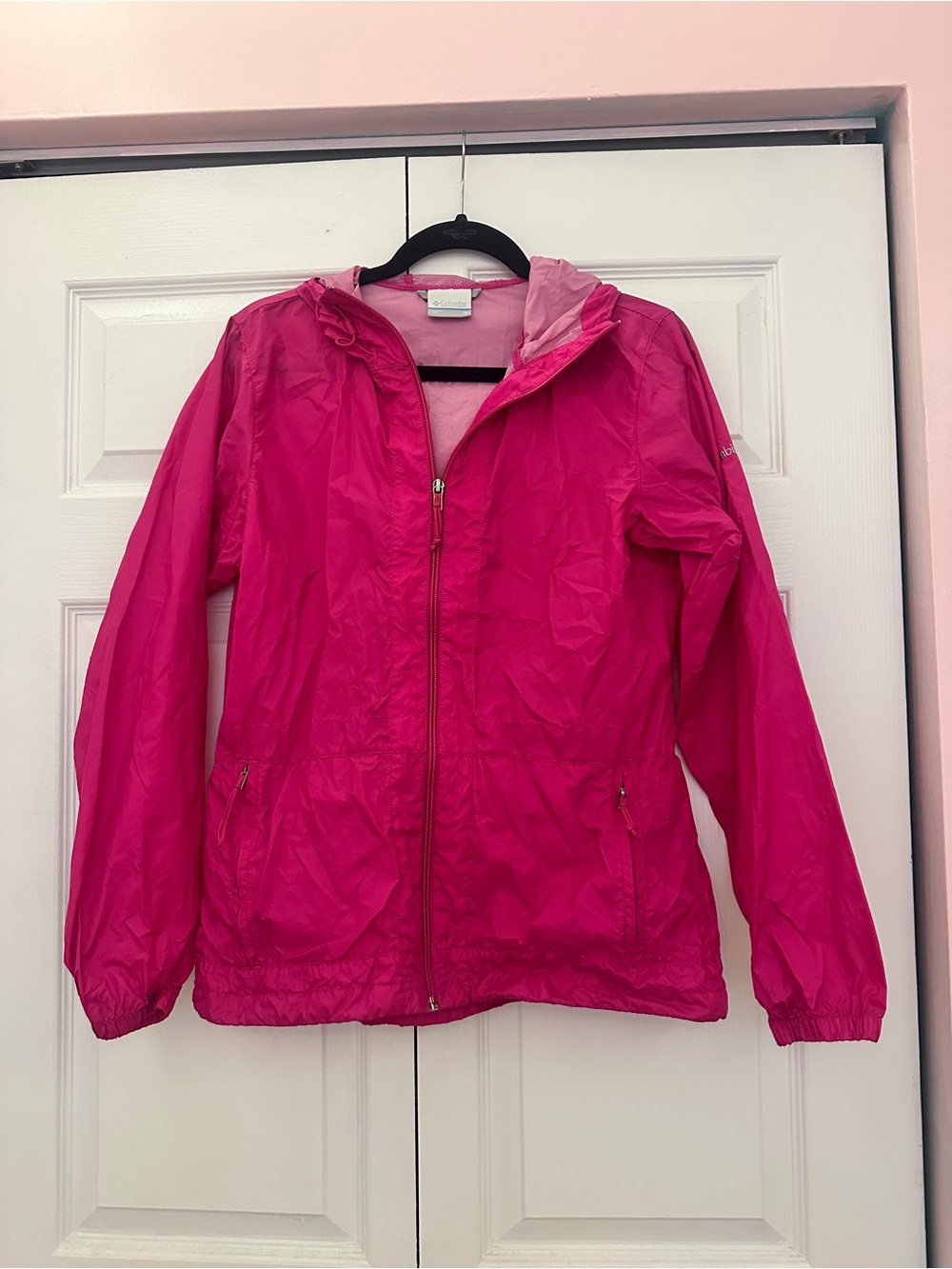Columbia Hot Pink Windbreaker